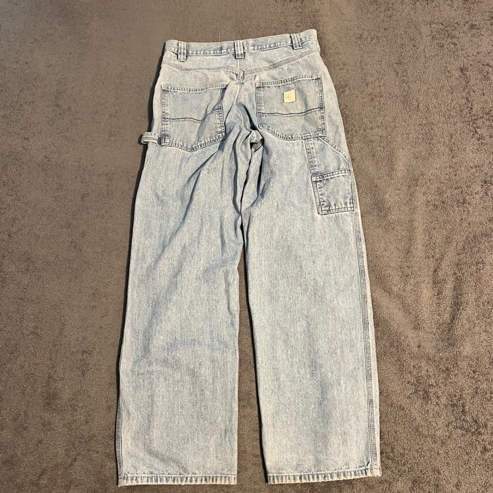 Vintage Urban Up Mens Carpenter Jeans Denim Wide Leg Baggy Utility Pants 32x32
